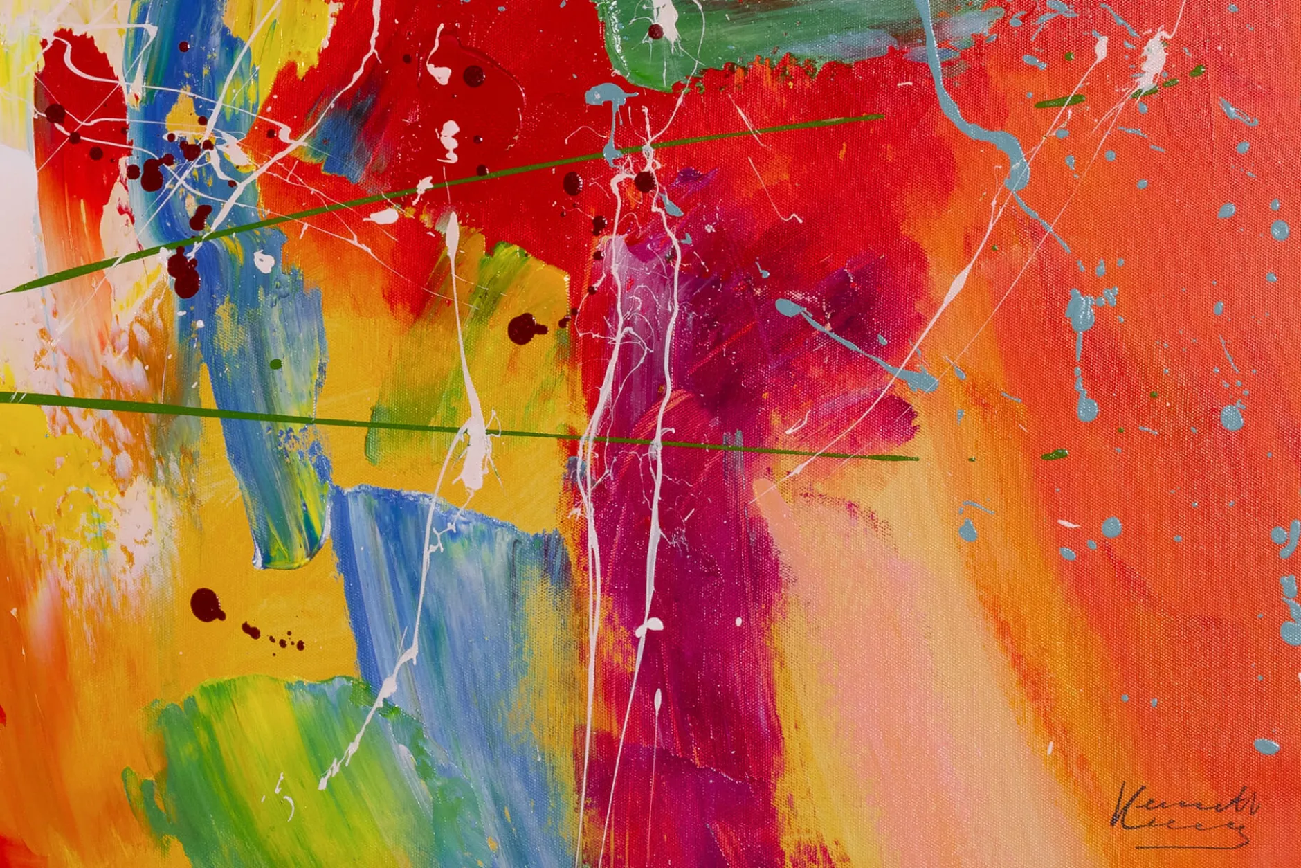 Acrylgemälde 'Another Galaxy' 120x60cm | Limitierte, handsignierte Edition