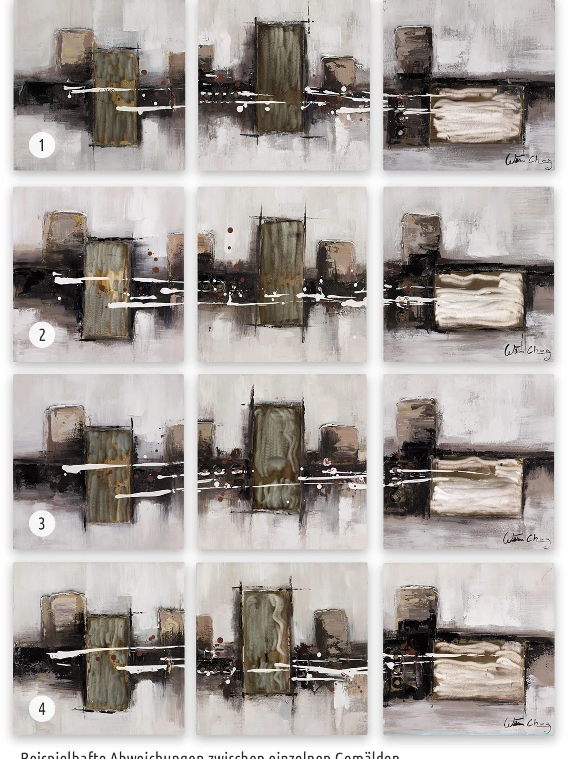 Acryl Gemälde 'Bronzezeit' 120x40cm