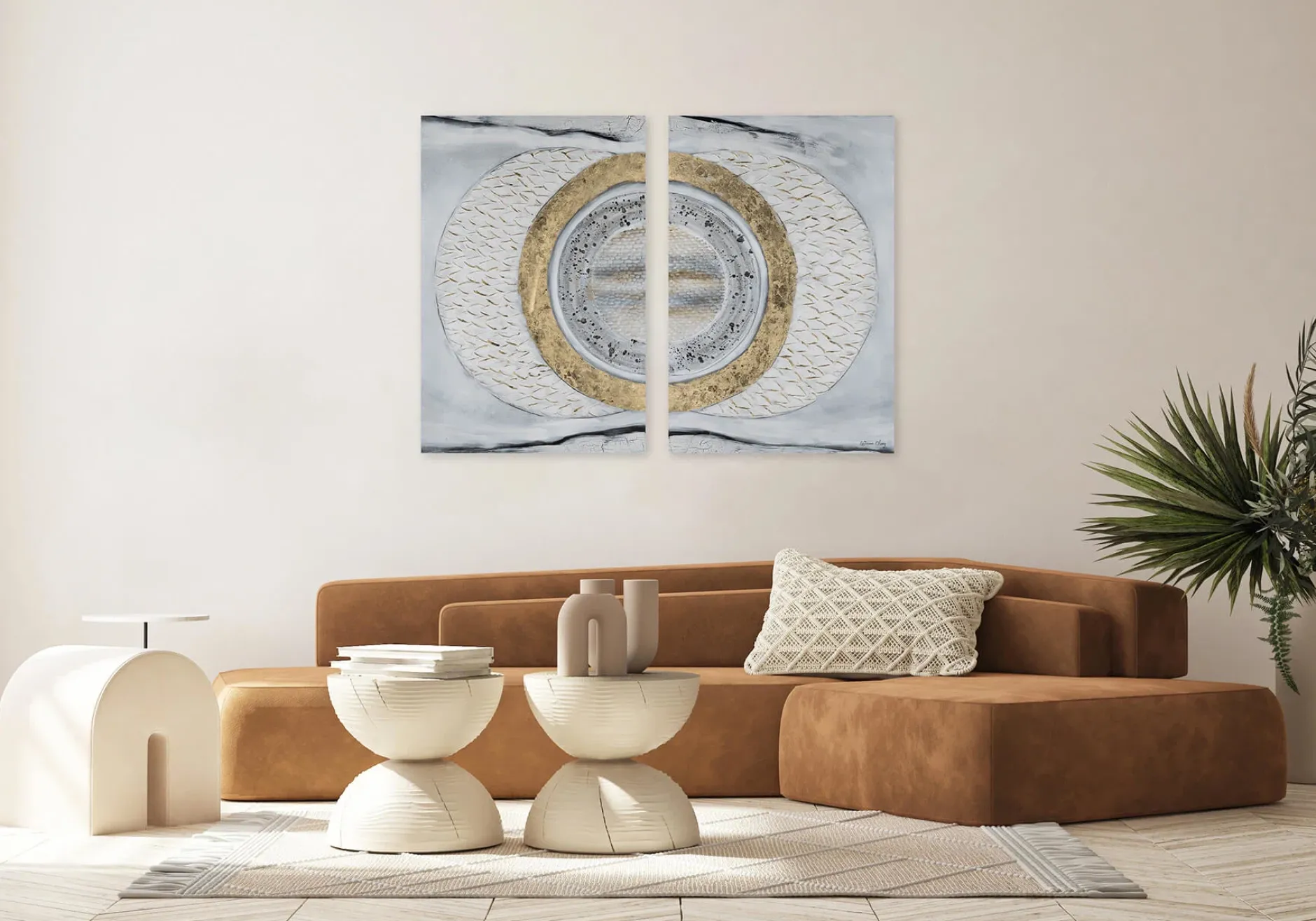 Acryl Gemälde 'Charming Duo' 160x120cm
