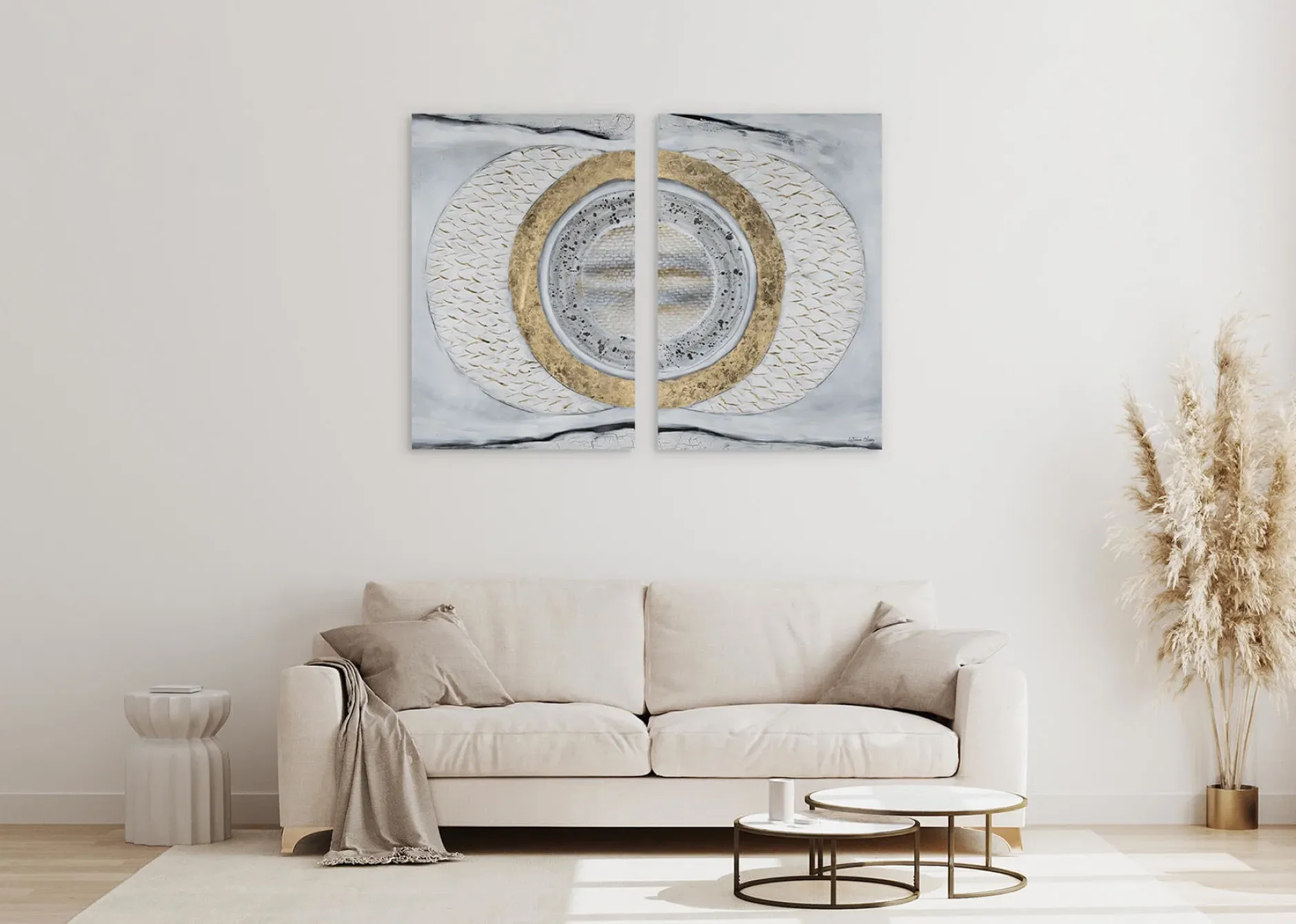 Acryl Gemälde 'Charming Duo' 160x120cm