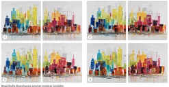 Acryl Gemälde 'City of Lights' 120x60cm