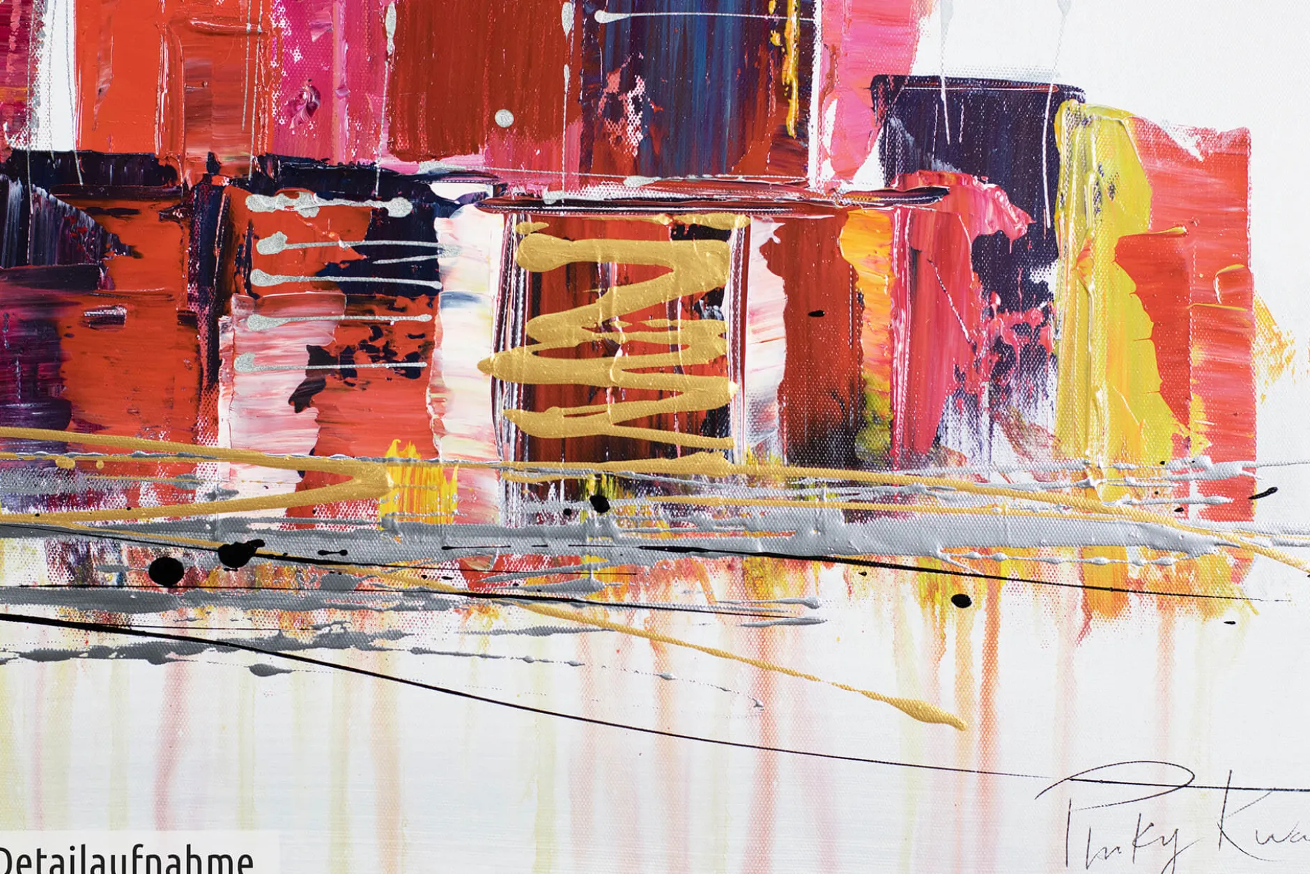 Acryl Gemälde 'City of Lights' 120x60cm
