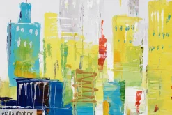 Acryl Gemälde 'City of Lights' 120x60cm