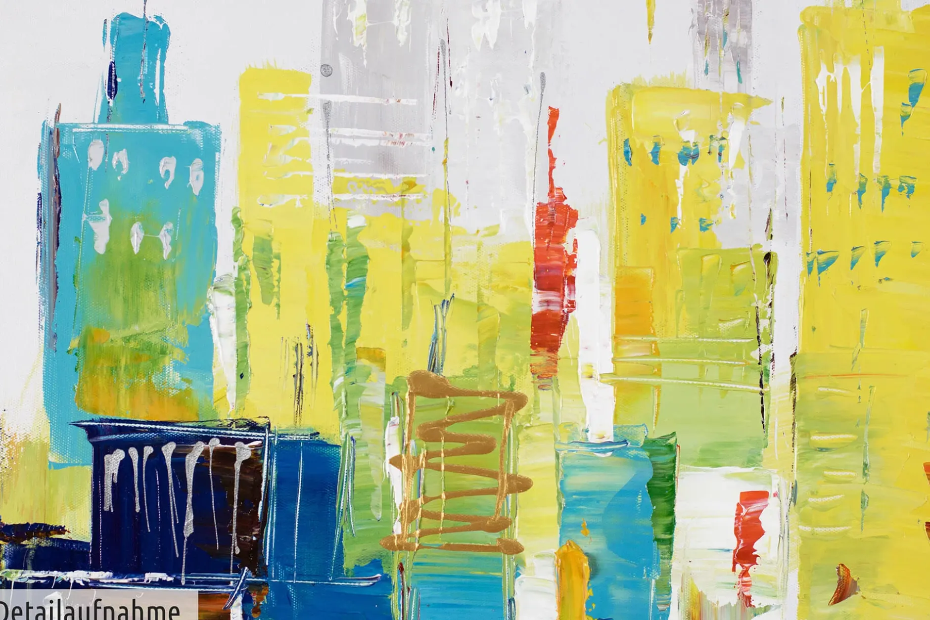 Acryl Gemälde 'City of Lights' 120x60cm