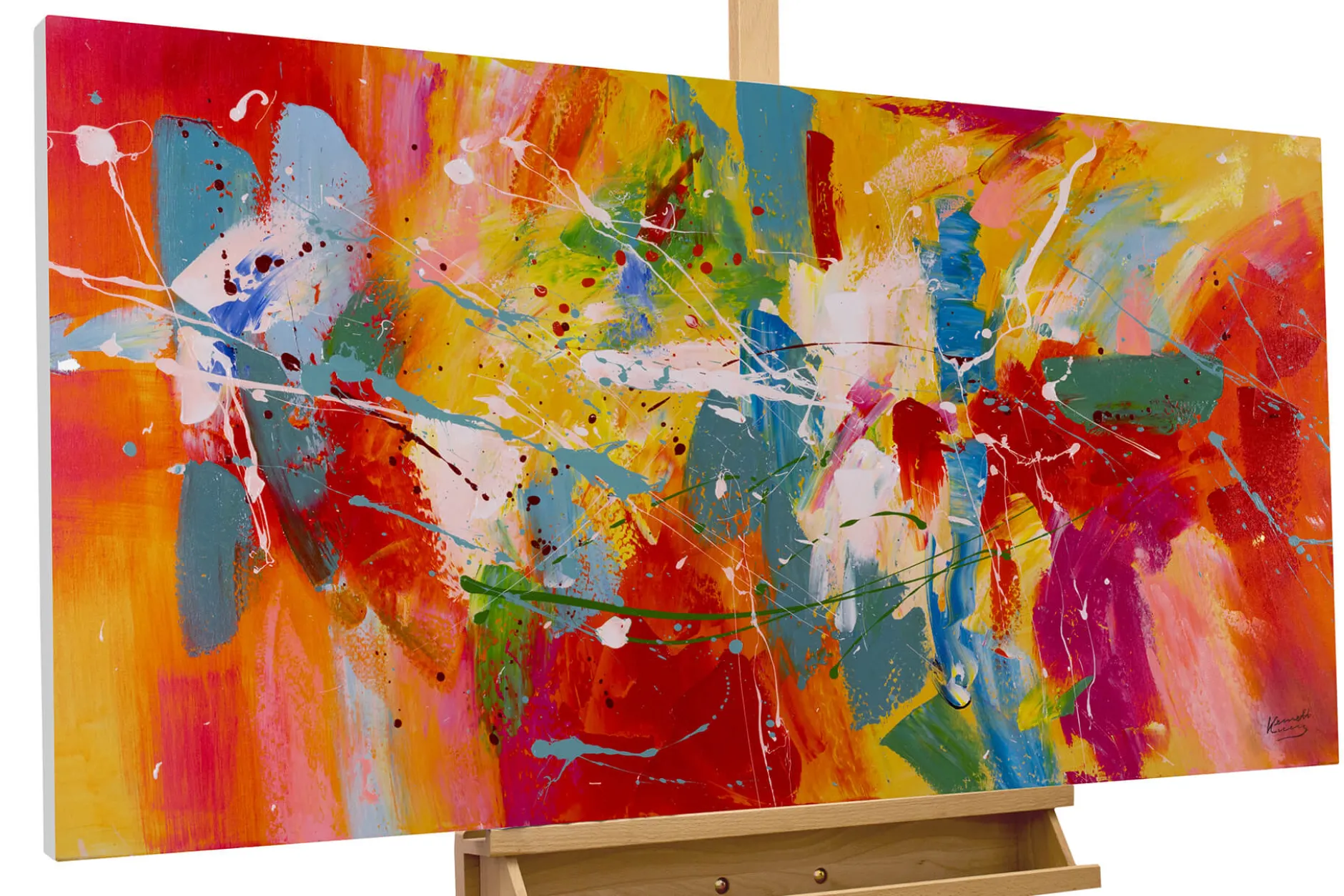 Acrylgemälde 'Colourful Life' 120x60cm | Limitierte, handsignierte Edition