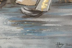 Acryl Gemälde 'Großer Aufbruch' 140x70cm