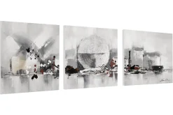 Acryl Gemälde 'Heart of the City' 120x40cm