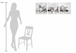 Acryl Gemälde 'Heart of the City' 120x40cm