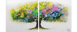 Acryl Gemälde 'Regenbogenbaum' 160x80cm