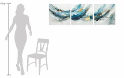 Acryl Gemälde 'Singendes Wasser' 150x50cm