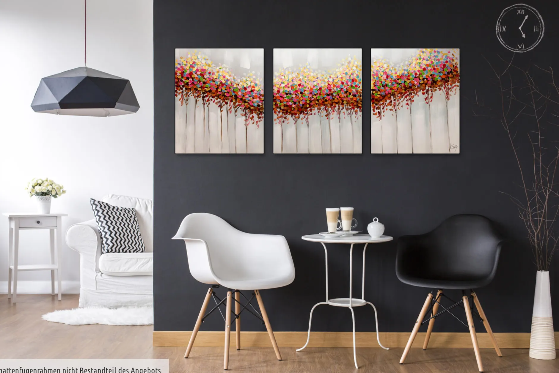 Acryl Gemälde 'Sonniges Gehölz' 150x60cm