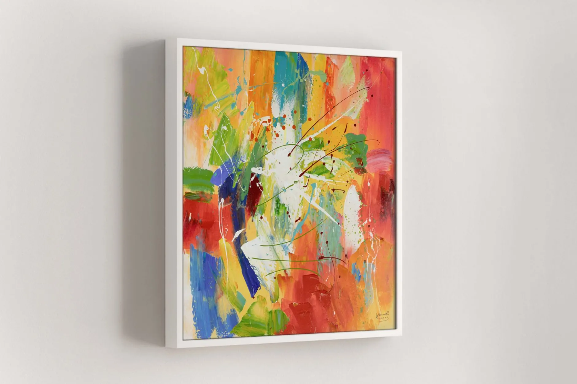 Acrylgemälde 'Through the Rainbow' 80x80cm | Limitierte, handsignierte Edition