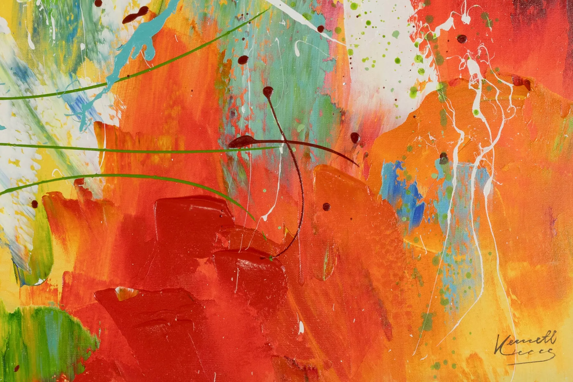 Acrylgemälde 'Through the Rainbow' 80x80cm | Limitierte, handsignierte Edition