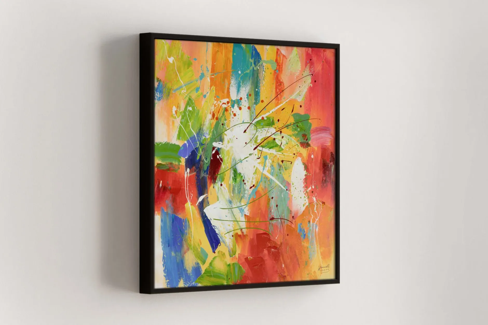 Acrylgemälde 'Through the Rainbow' 80x80cm | Limitierte, handsignierte Edition