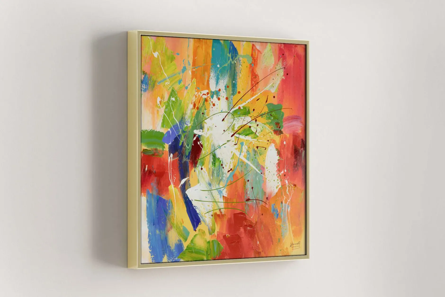 Acrylgemälde 'Through the Rainbow' 80x80cm | Limitierte, handsignierte Edition