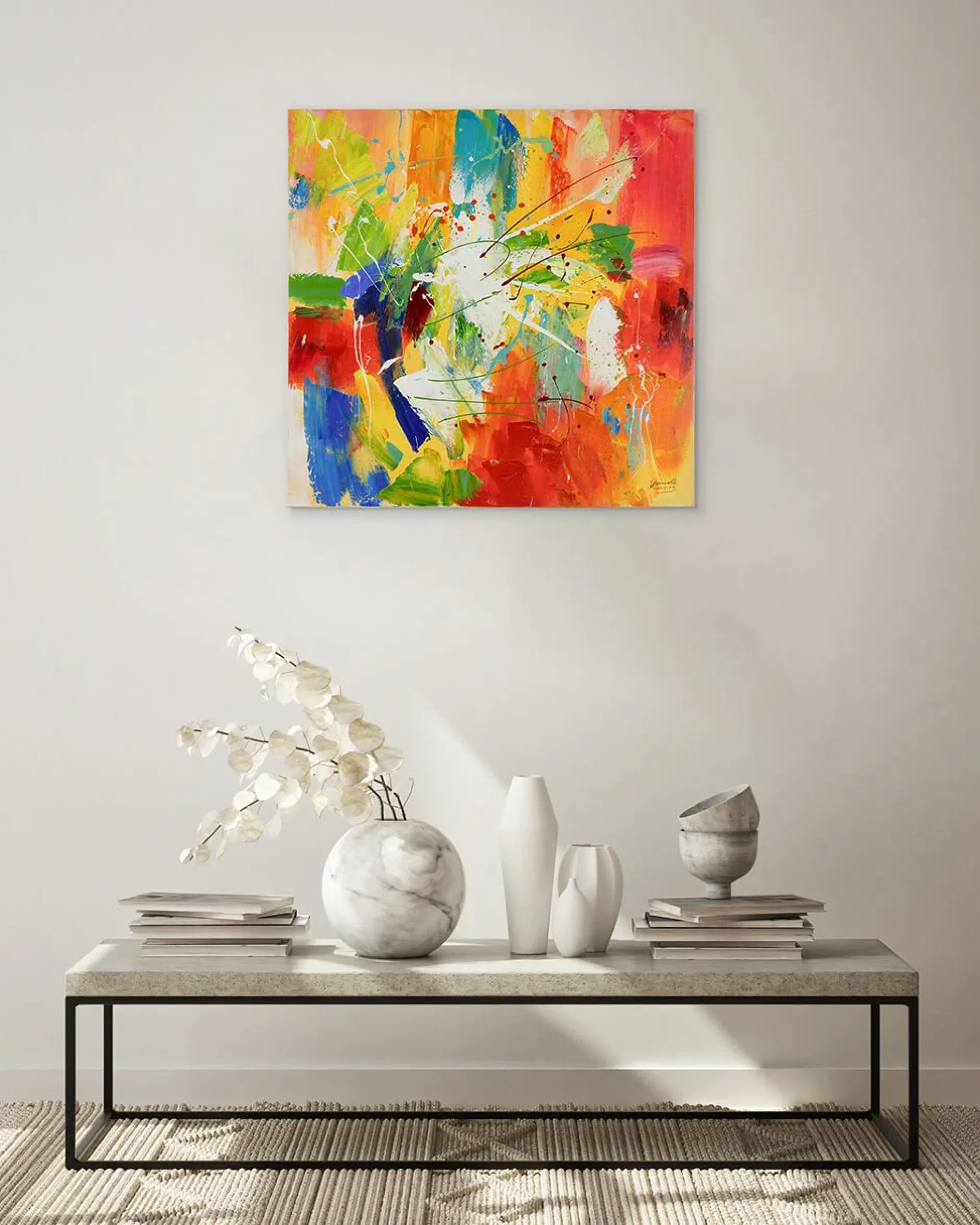 Acrylgemälde 'Through the Rainbow' 80x80cm | Limitierte, handsignierte Edition