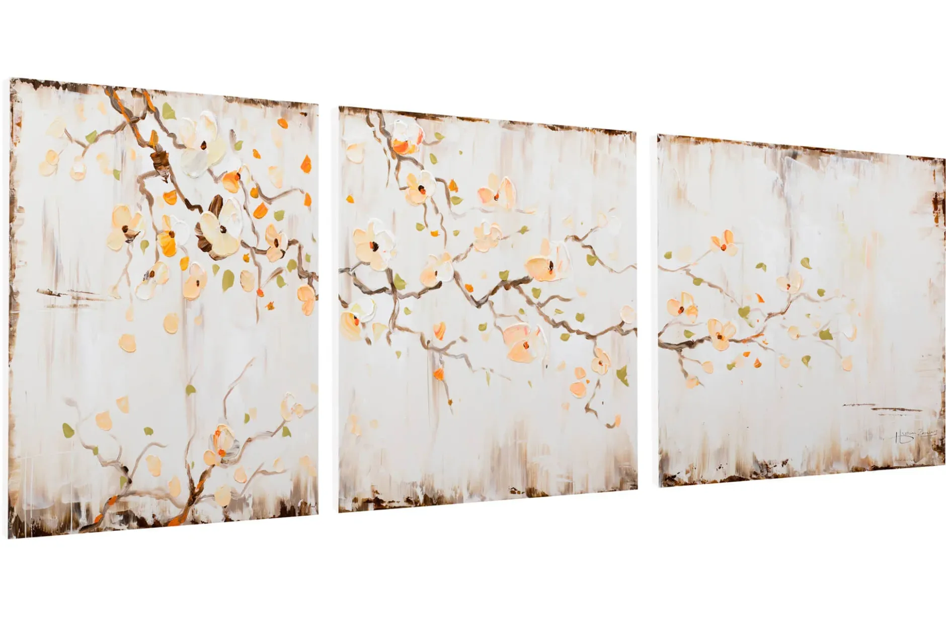 Acryl Gemälde 'Trinity of Threesome' 150x50cm