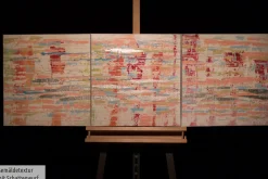 Acryl Gemälde 'Welt in Rosa' 150x50cm