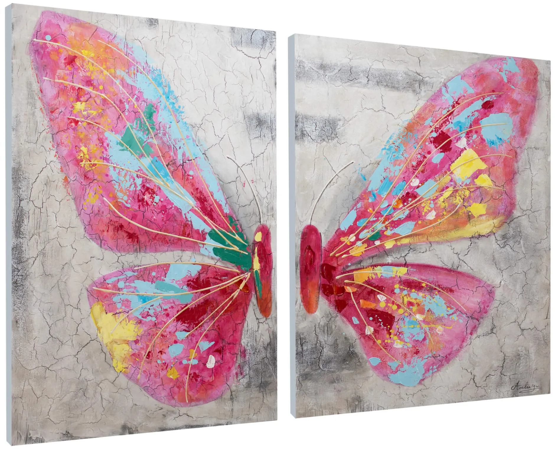 Acryl Gemälde 'Zarte Schönheit' 120x90cm