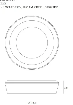Deckenleuchte 'Charon 1'