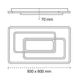 Deckenleuchte 'Draco CCT'