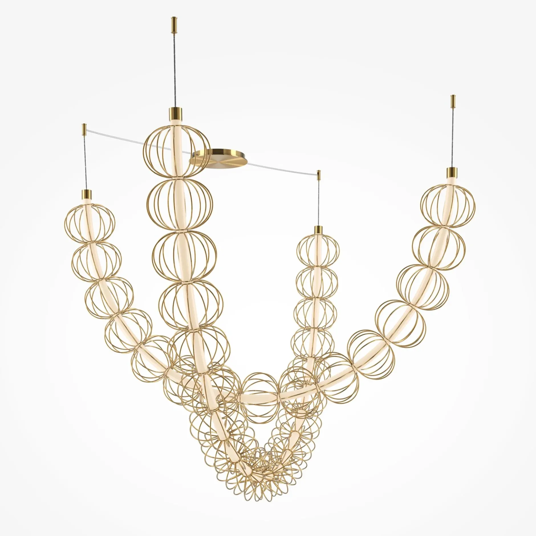Deckenleuchte 'Golden Cage 2'