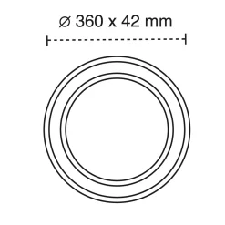 Deckenleuchte 'Halo HD1'