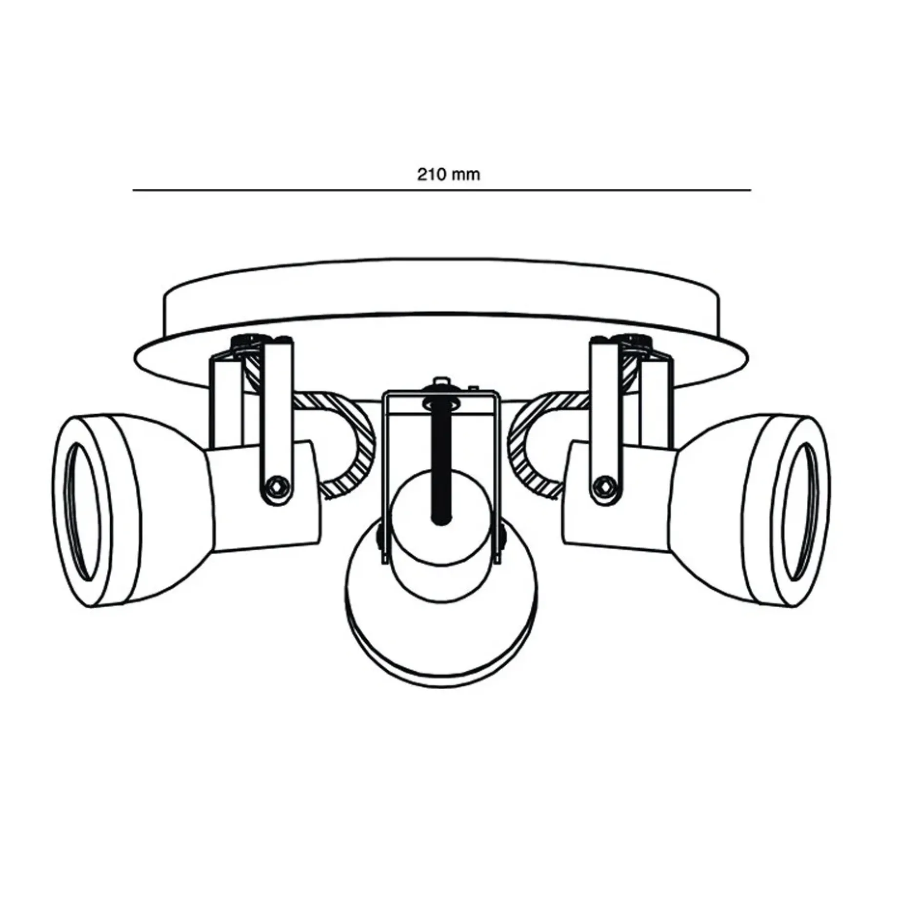 Deckenleuchte 'Heli 3'