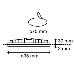 Deckenleuchte 'Kairo RN'