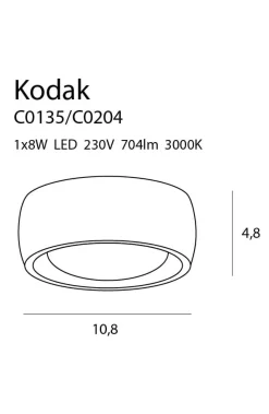 Deckenleuchte 'Kodak 2B'