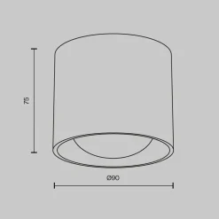 Deckenleuchte 'Lens 1'