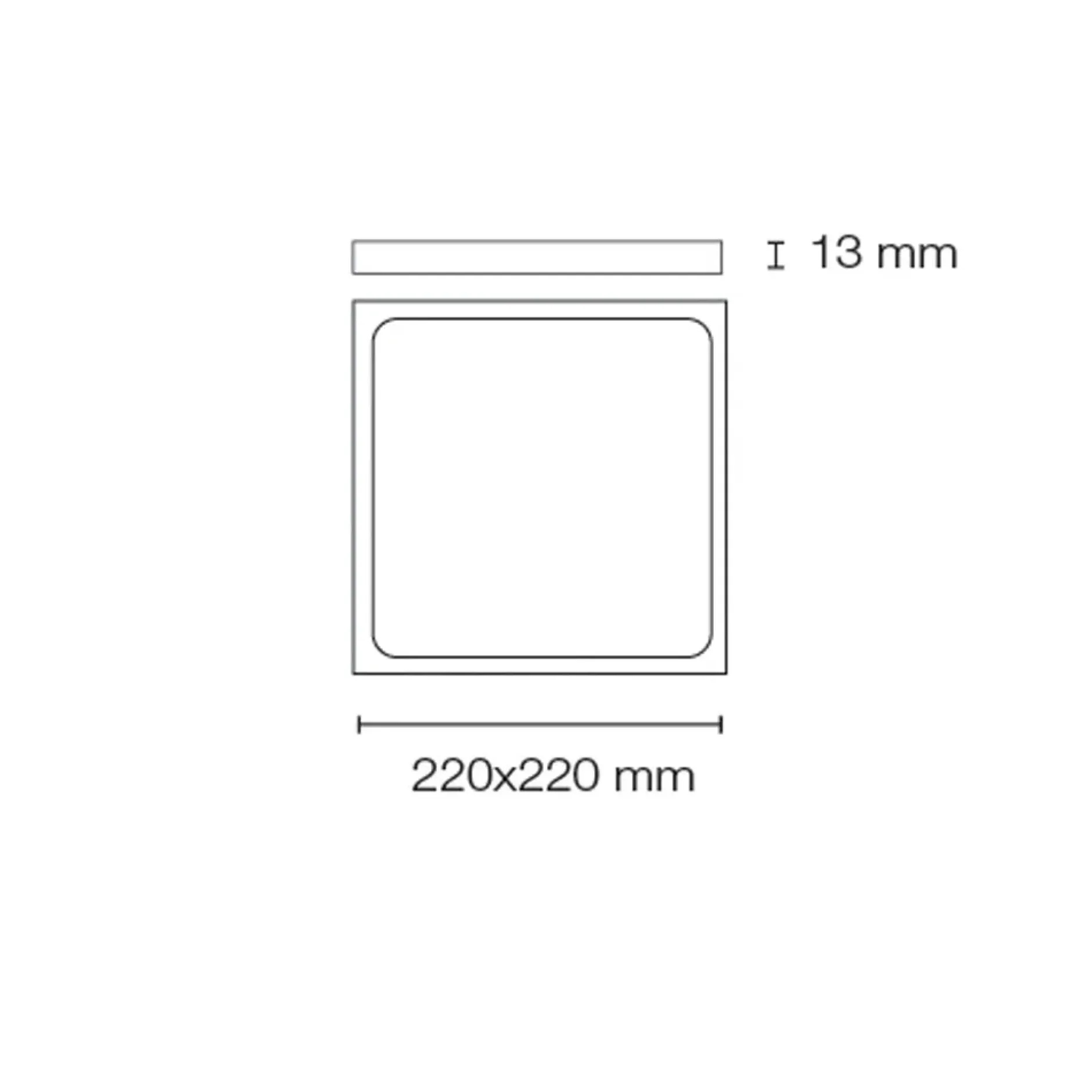 Deckenleuchte 'Prim 1WH'