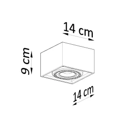 Deckenleuchte „QUATRO 1“