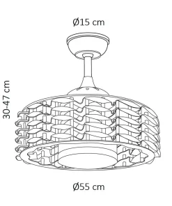 Deckenventilator 'Alum'