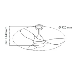 Deckenventilator 'Dim DL1'