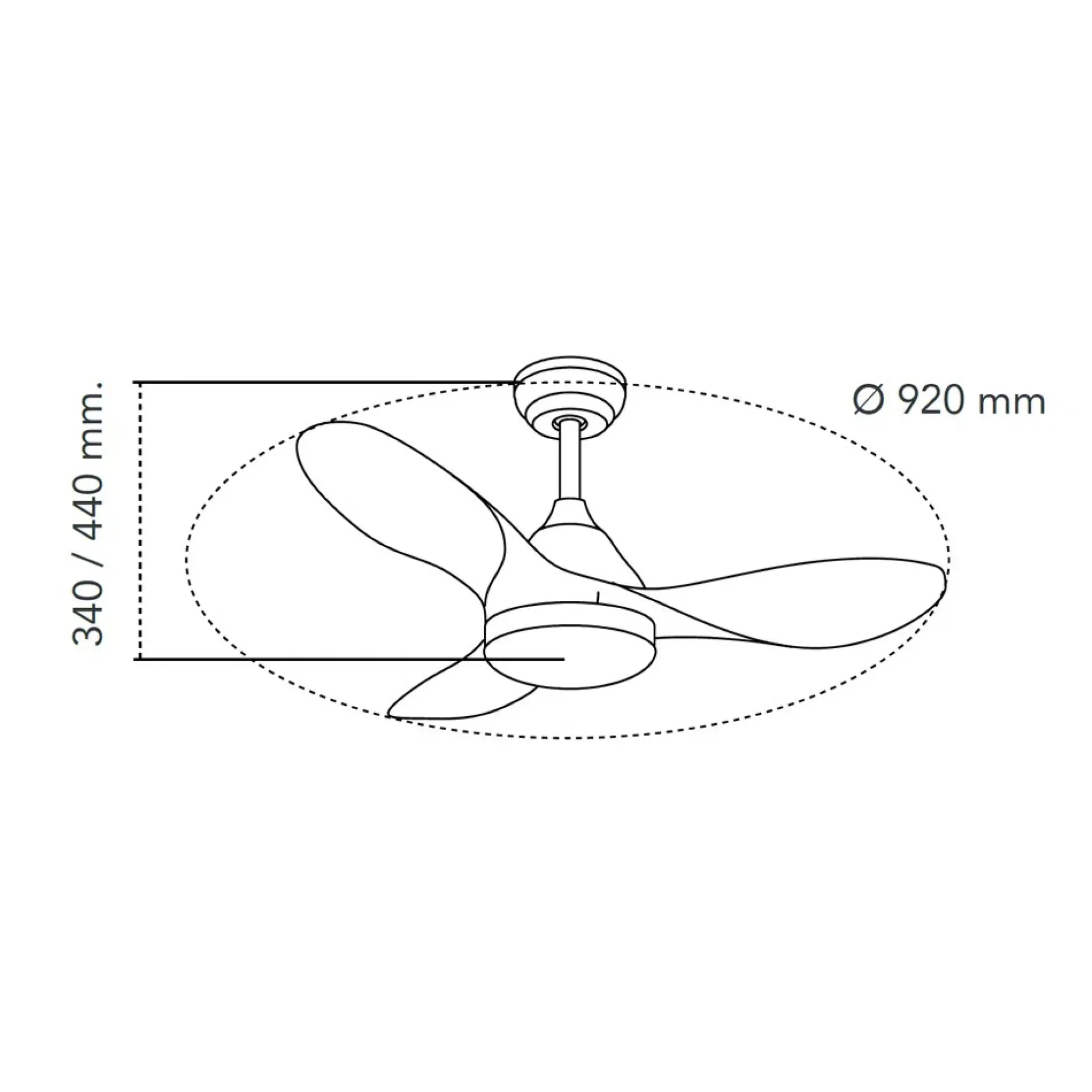 Deckenventilator 'Dim DL1'