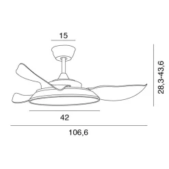 Deckenventilator 'Lince F'