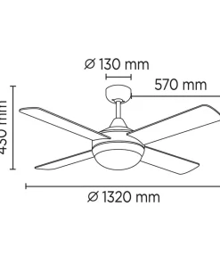 Deckenventilator 'Millar 1W'
