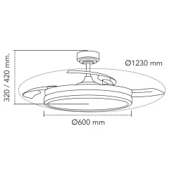 Deckenventilator 'Moss MX1'