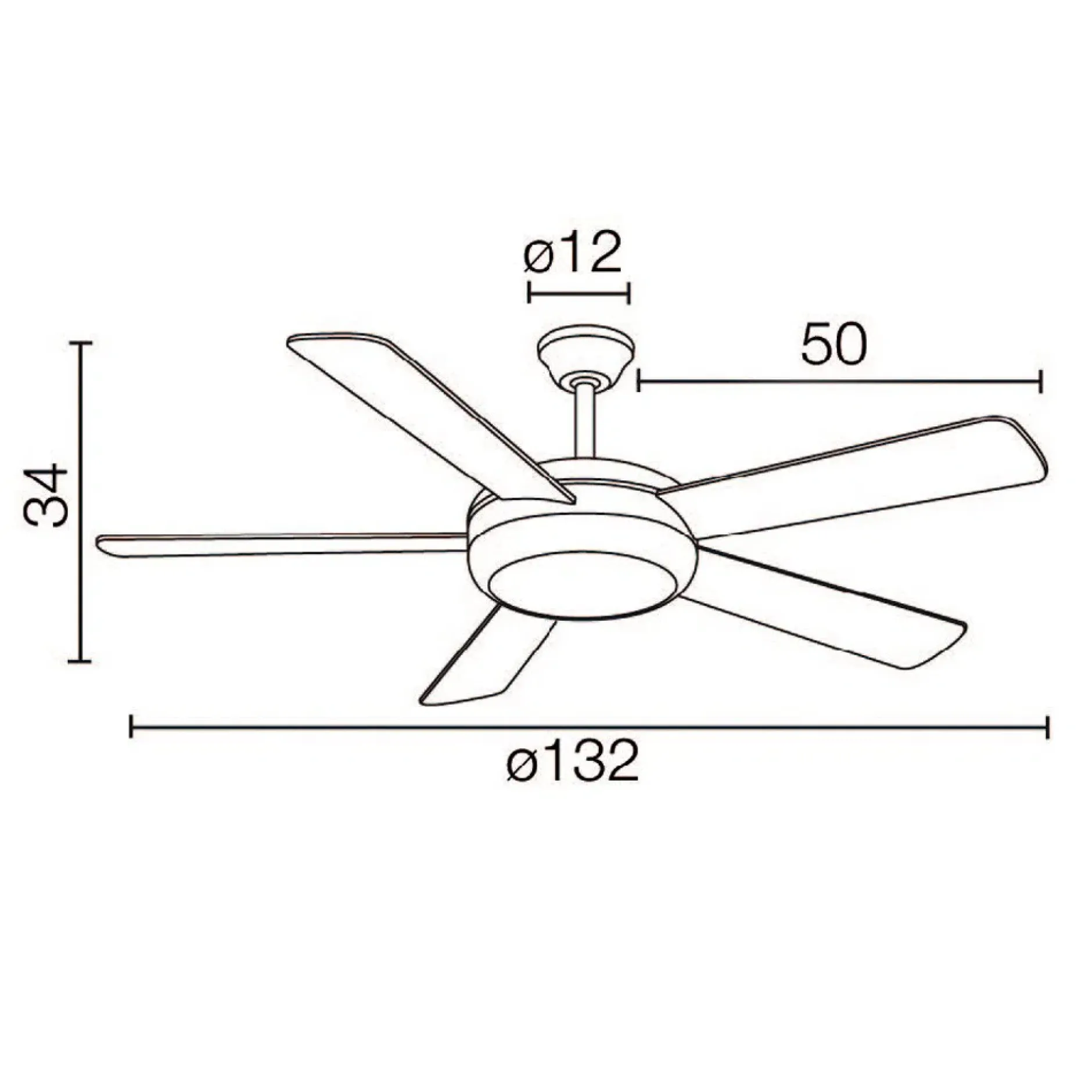 Deckenventilator 'Randy WH'