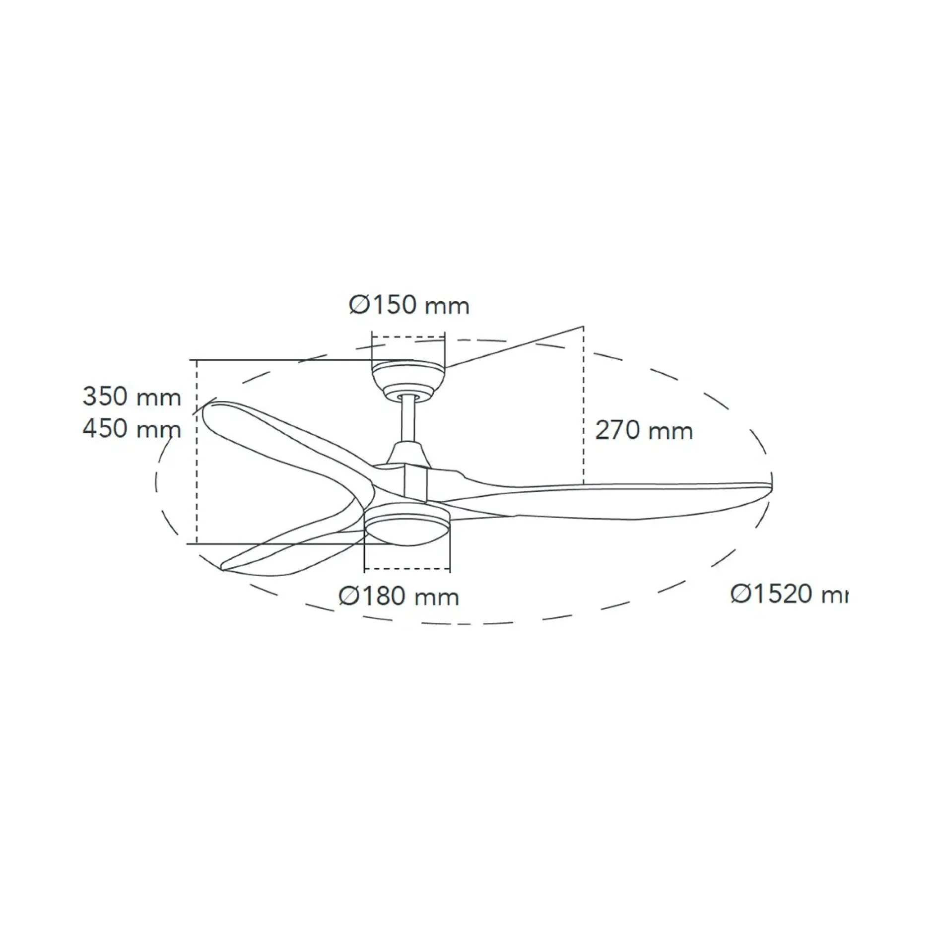 Deckenventilator 'Yenbig BR'