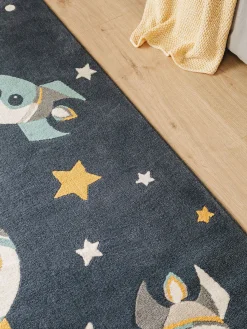 Design Kinderteppich Apollo Blau I