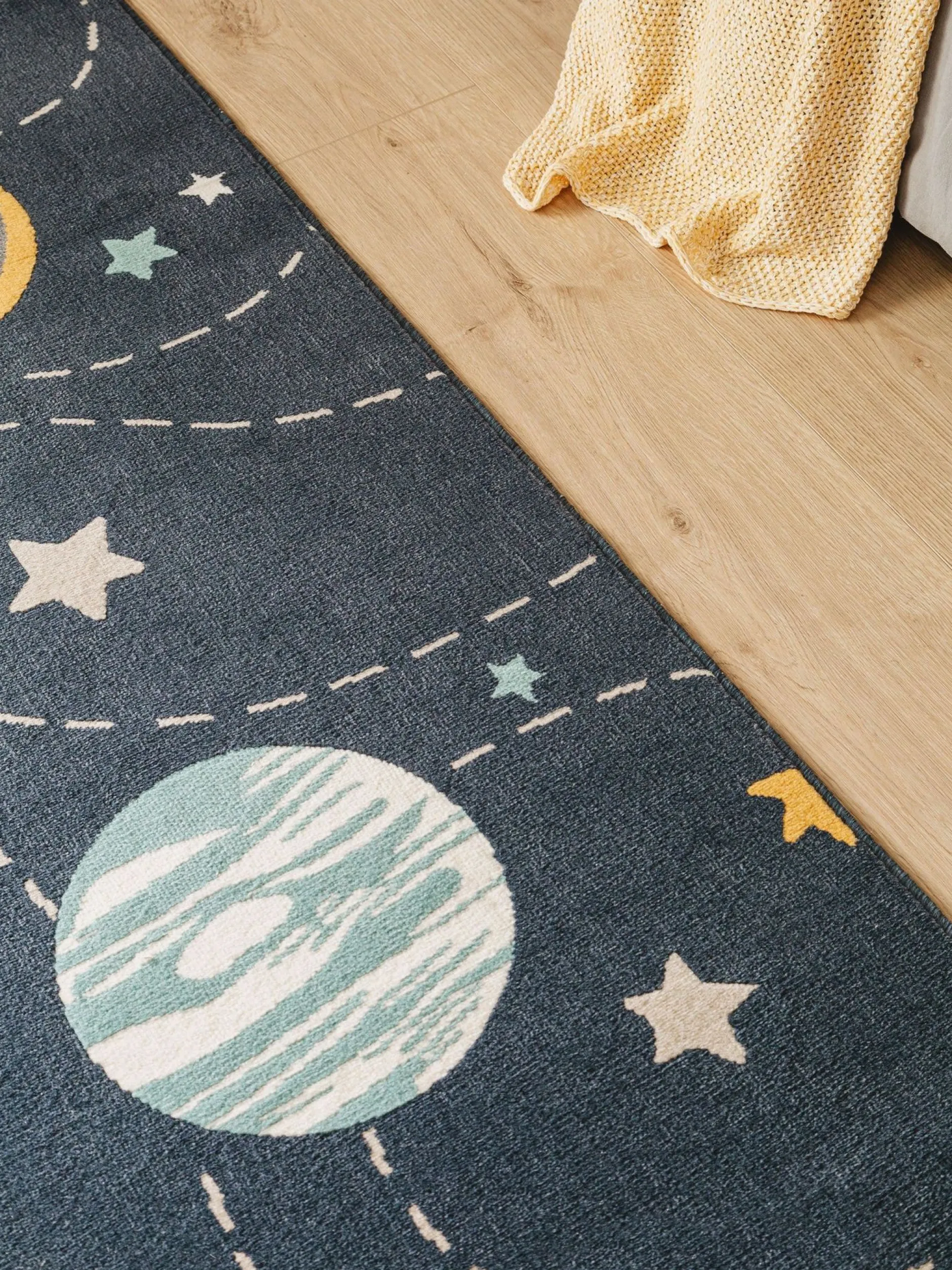 Design Kinderteppich Apollo Blau II