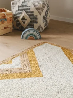 Design Kinderteppich Frieda Gelb