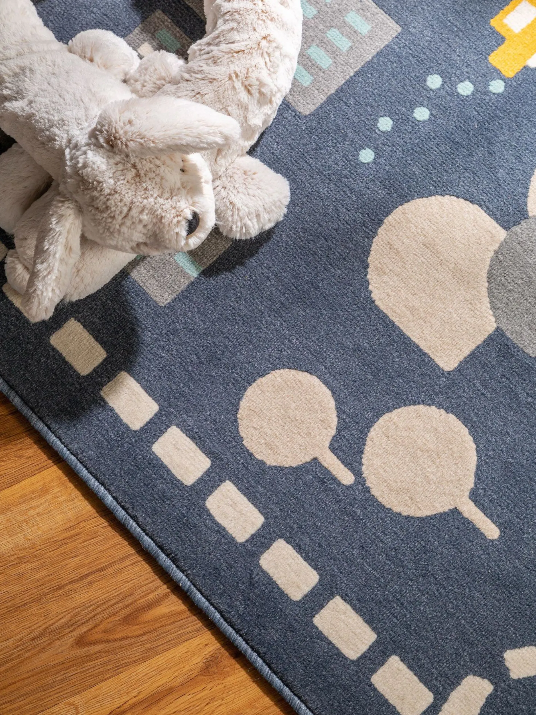 Design Kinderteppich Juno Blau II