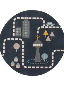 Design Kinderteppich Juno Blau III