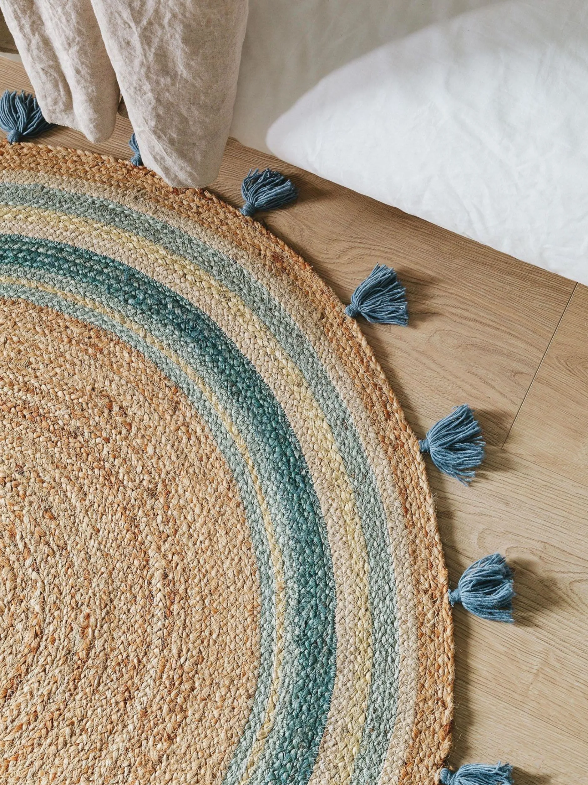 Design Kinderteppich Lovis Türkis