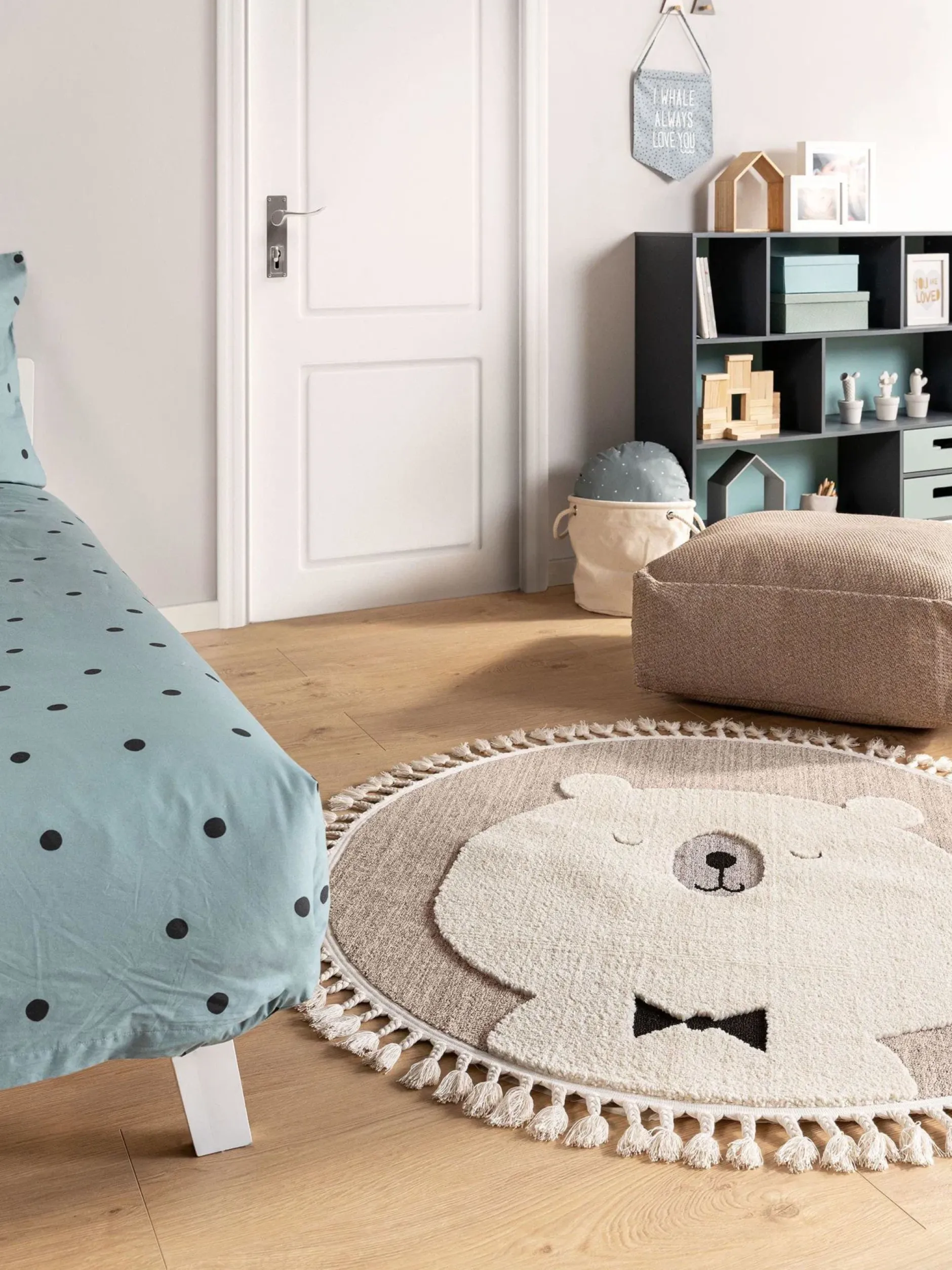 Design Kinderteppich Momo Beige III