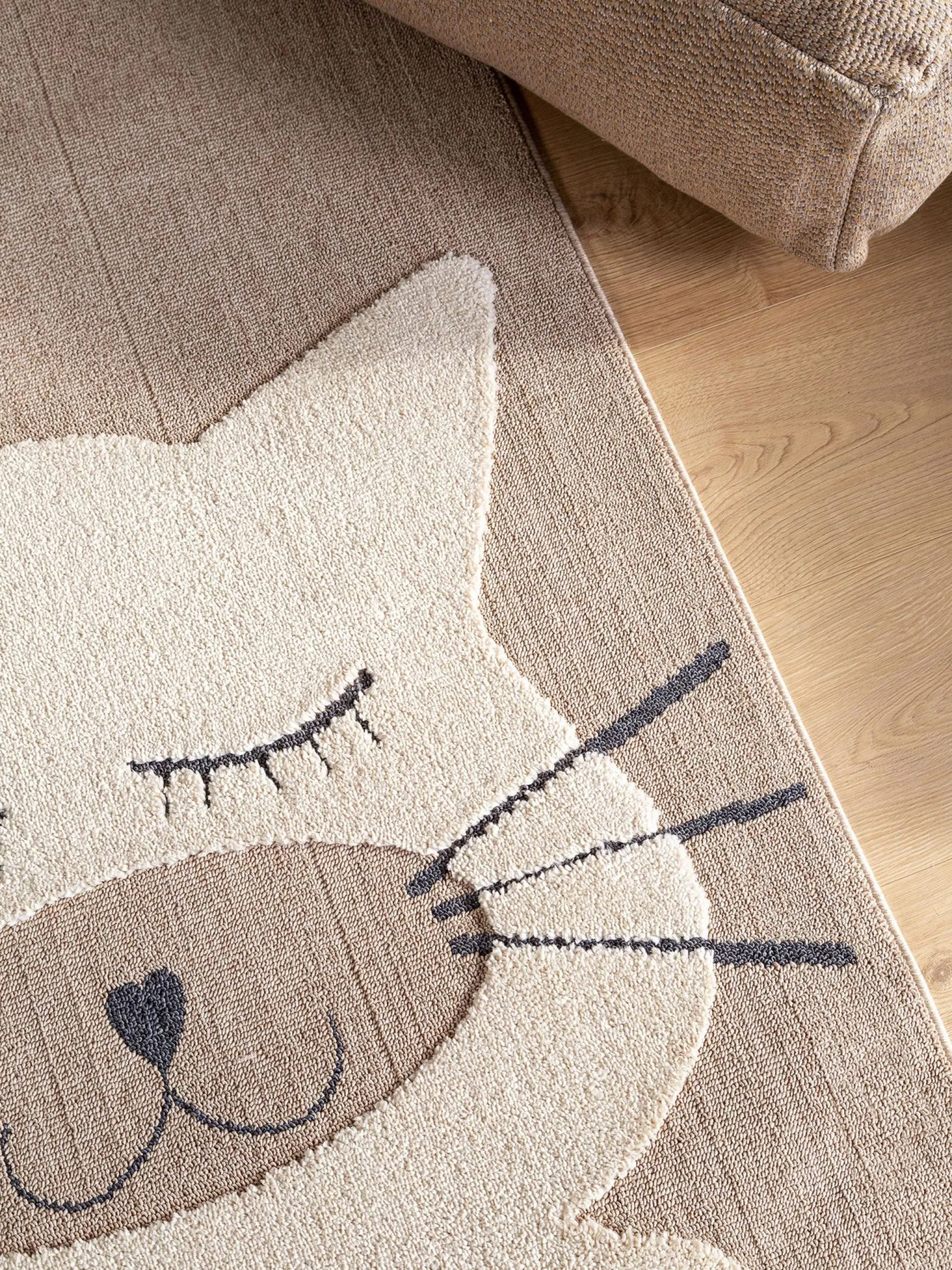 Design Kinderteppich Momo Beige IX