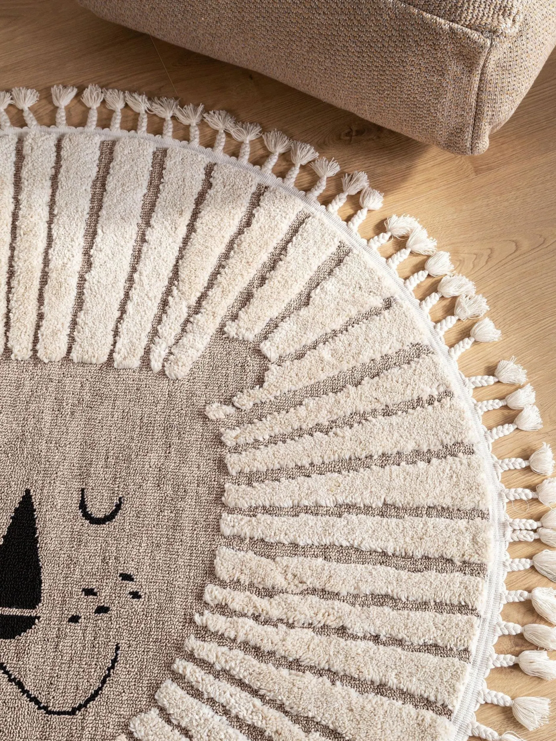 Design Kinderteppich Momo Beige XV